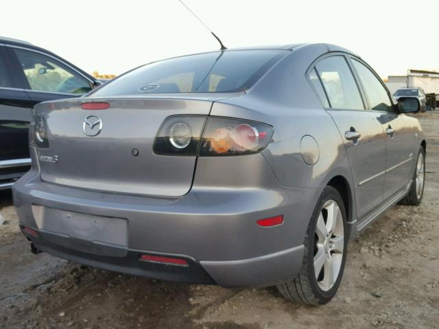 JM1BK323051233213 - 2005 MAZDA 3 S GRAY photo 4