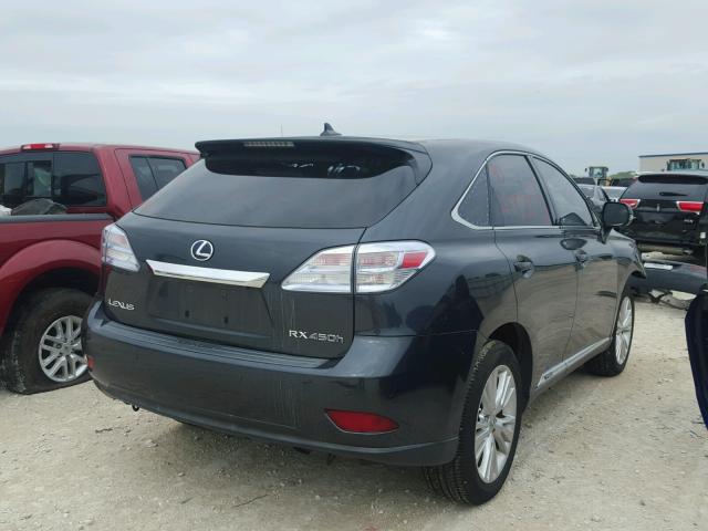 JTJZB1BA3A2004141 - 2010 LEXUS RX 450 BLACK photo 4