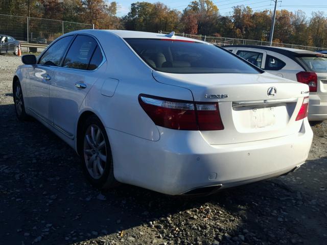 JTHBL46FX85061274 - 2008 LEXUS LS 460 WHITE photo 3