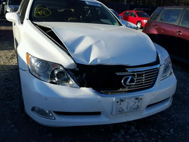 JTHBL46FX85061274 - 2008 LEXUS LS 460 WHITE photo 9