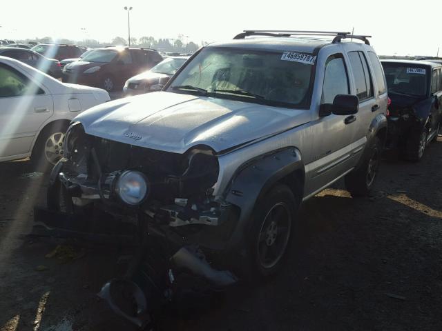 1J4GL48K93W693410 - 2003 JEEP LIBERTY SP SILVER photo 2