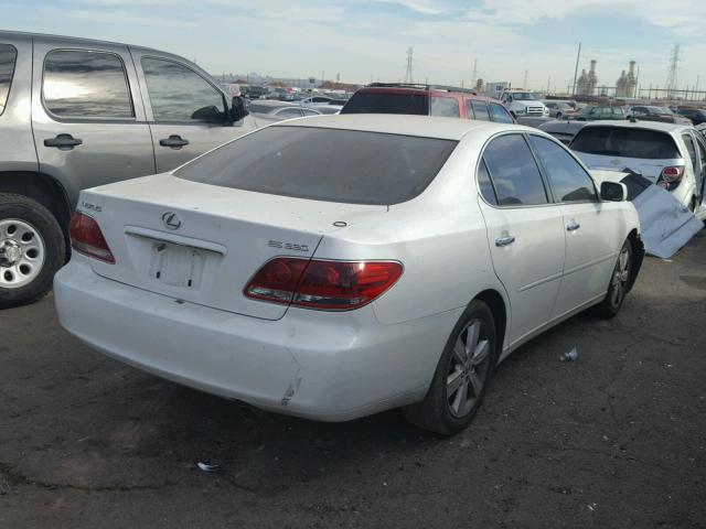 JTHBA30G555074897 - 2005 LEXUS ES 330 WHITE photo 4