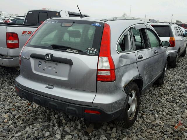 JHLRE38397C077163 - 2007 HONDA CR-V LX SILVER photo 4