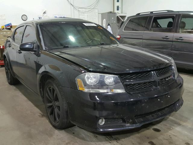 1C3CDZCG7EN165654 - 2014 DODGE AVENGER SX BLACK photo 1