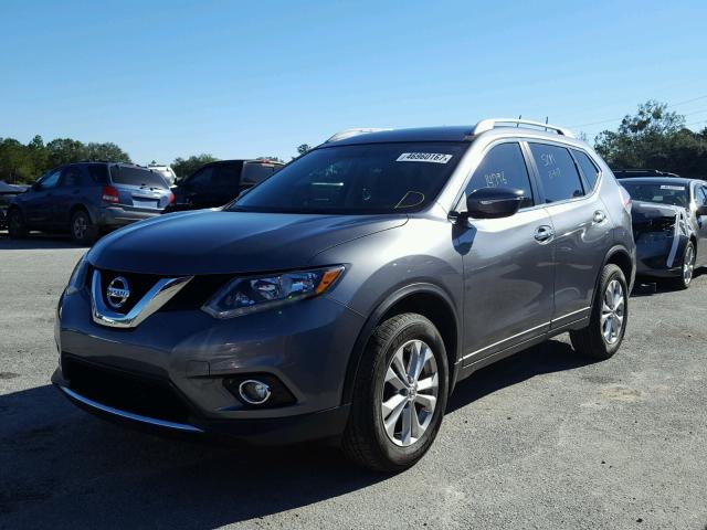 5N1AT2MT6FC825085 - 2015 NISSAN ROGUE S GRAY photo 2