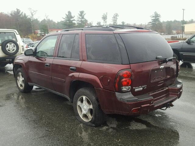 1GNDT13S772151628 - 2007 CHEVROLET TRAILBLAZE BURGUNDY photo 3