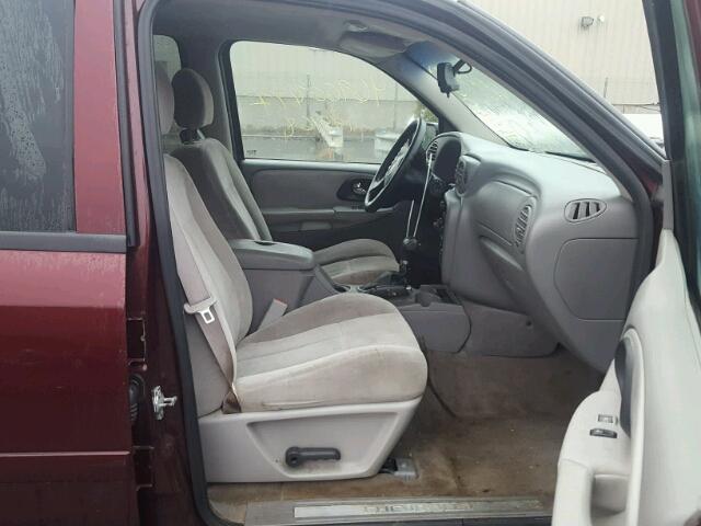 1GNDT13S772151628 - 2007 CHEVROLET TRAILBLAZE BURGUNDY photo 5