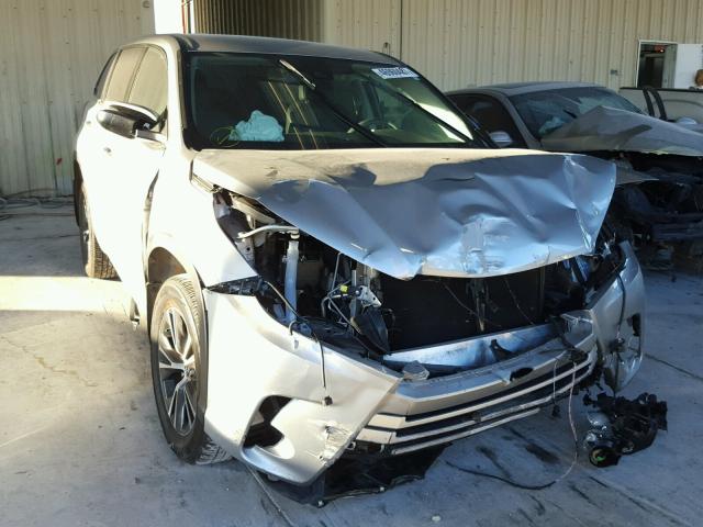 5TDBZRFHXHS391411 - 2017 TOYOTA HIGHLANDER SILVER photo 1