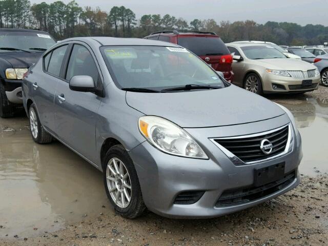 3N1CN7AP0DL820822 - 2013 NISSAN VERSA S GRAY photo 1