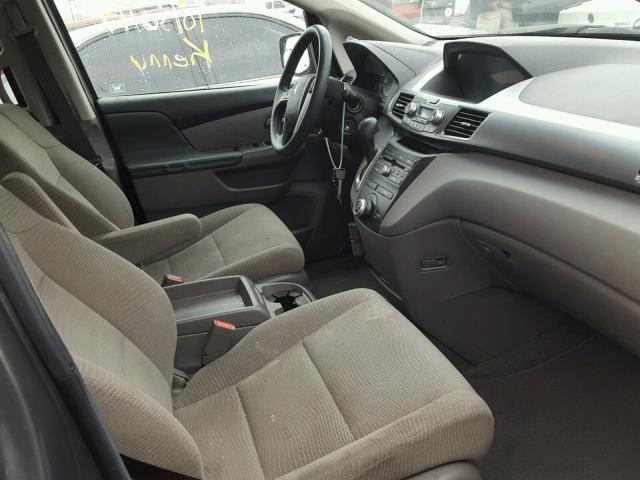 5FNRL5H41CB086816 - 2012 HONDA ODYSSEY EX GRAY photo 5