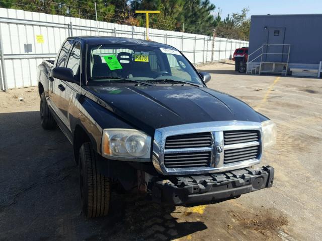 1D7HE48K96S532867 - 2006 DODGE DAKOTA QUA BLACK photo 1