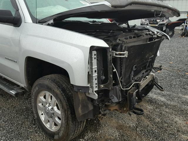 1GC1KVEG8FF108051 - 2015 CHEVROLET SILVERADO SILVER photo 9