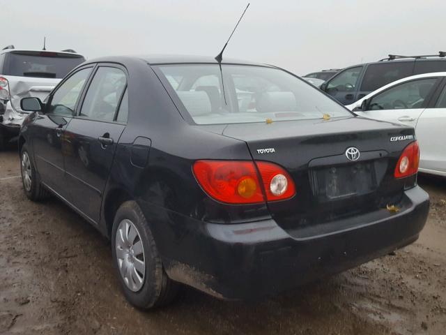 JTDBR38E530041678 - 2003 TOYOTA COROLLA CE BLACK photo 3