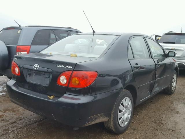 JTDBR38E530041678 - 2003 TOYOTA COROLLA CE BLACK photo 4