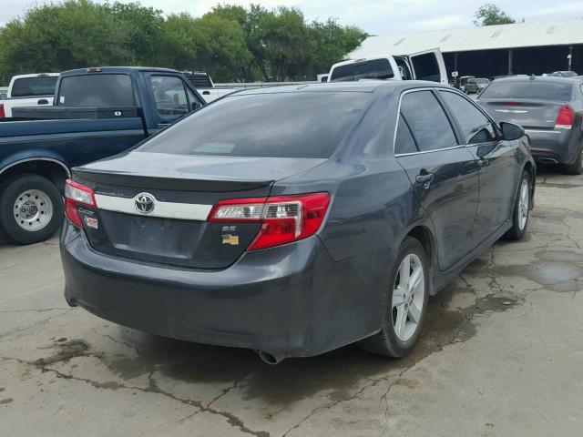 4T1BF1FK9CU614964 - 2012 TOYOTA CAMRY BASE CHARCOAL photo 4
