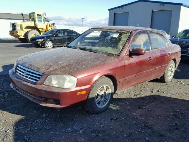 KNAGD126515036052 - 2001 KIA OPTIMA MAG MAROON photo 2