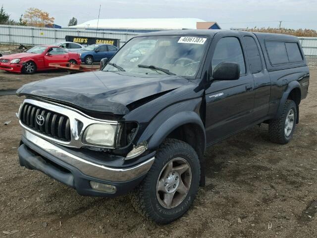 5TEWN72N23Z231807 - 2003 TOYOTA TACOMA XTR BLACK photo 2