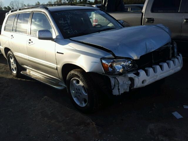 JTEDP21A850063561 - 2005 TOYOTA HIGHLANDER SILVER photo 1