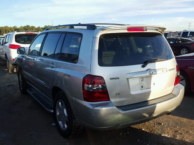 JTEDP21A850063561 - 2005 TOYOTA HIGHLANDER SILVER photo 3