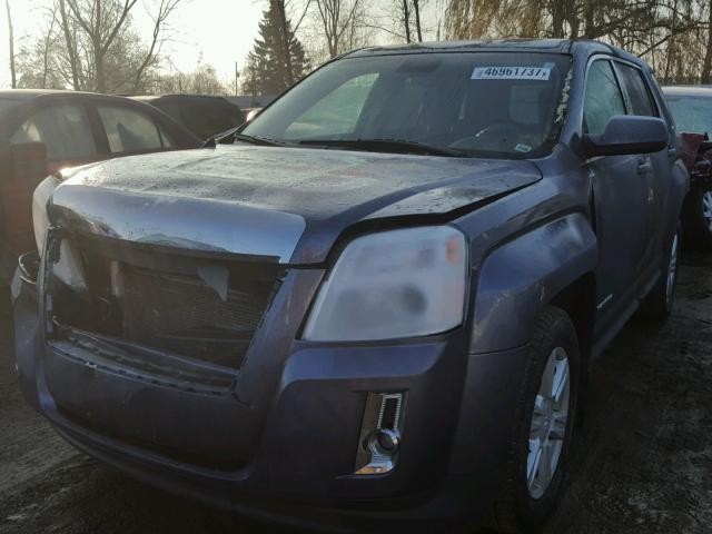 2GKALMEK8E6303933 - 2014 GMC TERRAIN SL BLUE photo 2