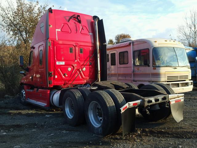 1FUJGLDR99LAE3488 - 2009 FREIGHTLINER CASCADIA 1 RED photo 3