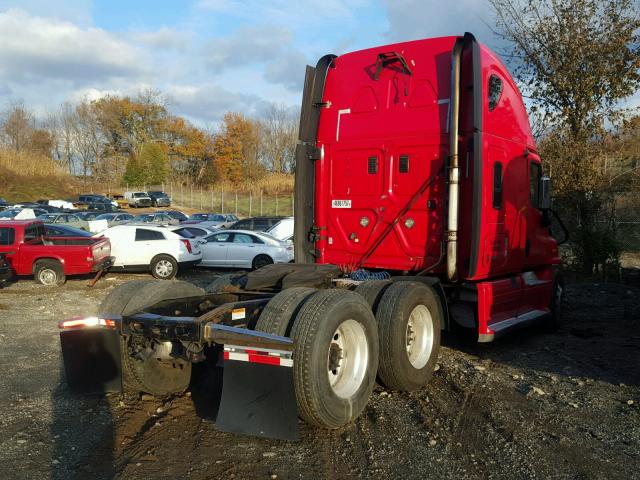 1FUJGLDR99LAE3488 - 2009 FREIGHTLINER CASCADIA 1 RED photo 4