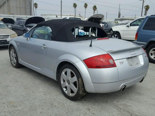 TRUUT28N321014451 - 2002 AUDI TT QUATTRO SILVER photo 3