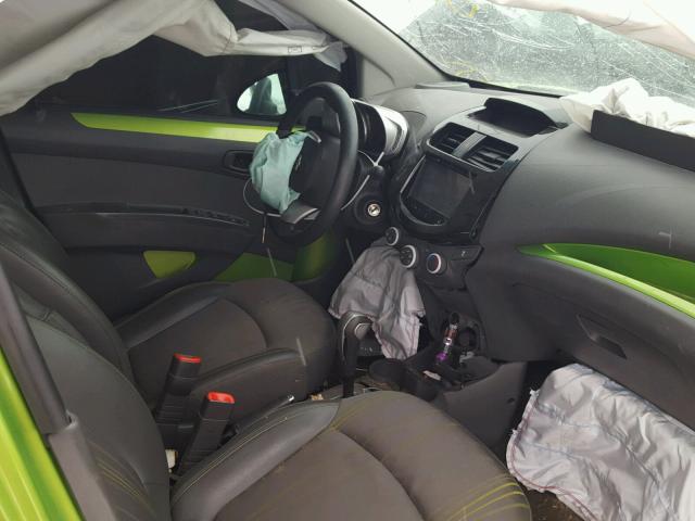 KL8CD6S90EC586035 - 2014 CHEVROLET SPARK 1LT GREEN photo 5