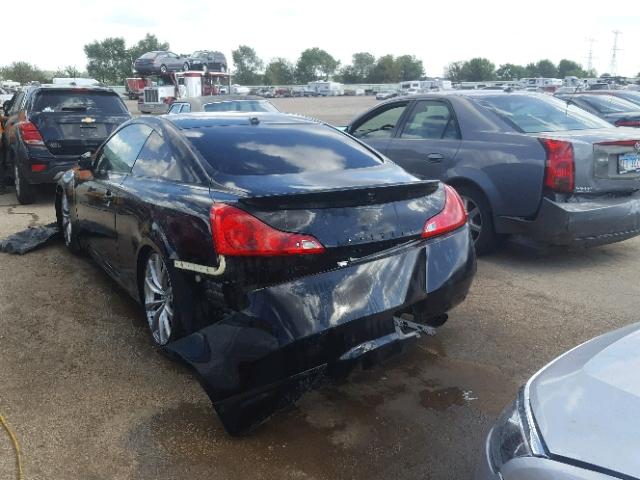 JNKCV64E58M120287 - 2008 INFINITI G37 BASE BLACK photo 3