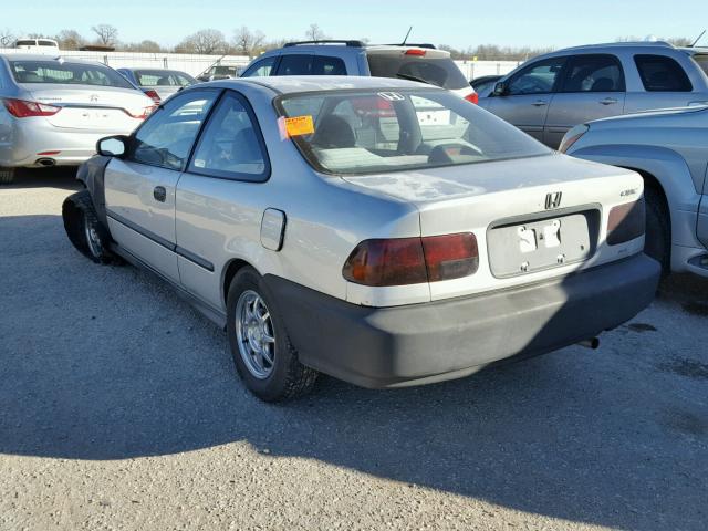 1HGEJ722XVL011508 - 1997 HONDA CIVIC HX SILVER photo 3