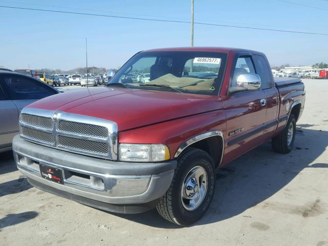 1B7HC13Z0WJ256572 - 1998 DODGE RAM 1500 RED photo 2