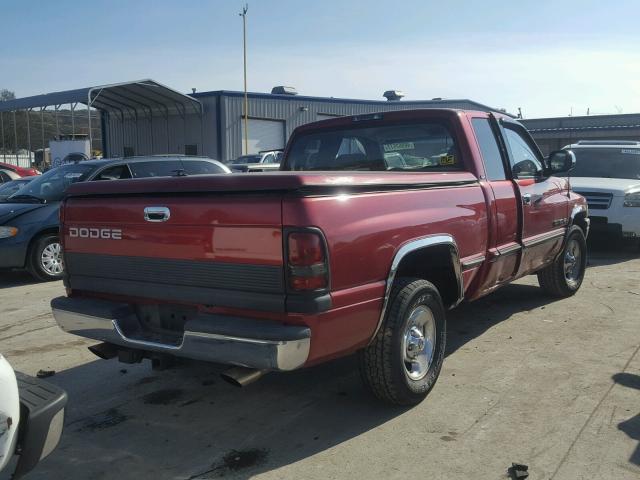 1B7HC13Z0WJ256572 - 1998 DODGE RAM 1500 RED photo 4