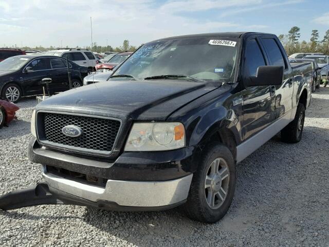 1FTRW12W15FB00707 - 2005 FORD F150 SUPER BLACK photo 2