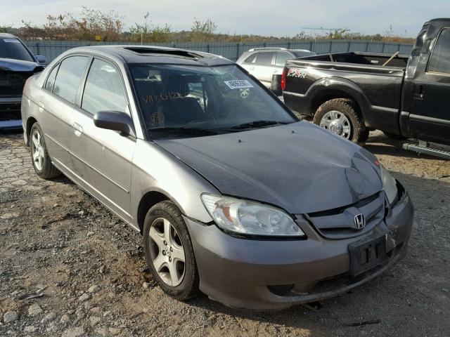 2HGES26754H642622 - 2004 HONDA CIVIC EX GRAY photo 1