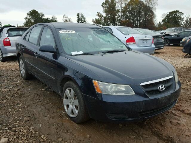 5NPET46C08H391347 - 2008 HYUNDAI SONATA GLS BLUE photo 1