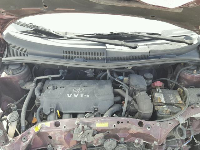JTKKT624040073516 - 2004 TOYOTA SCION XA PURPLE photo 7