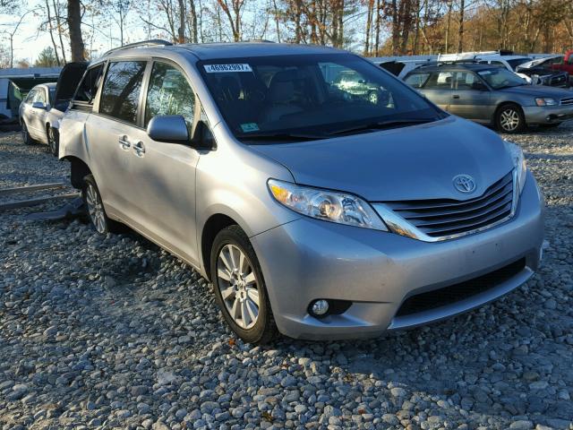 5TDDK3DC6FS097468 - 2015 TOYOTA SIENNA XLE SILVER photo 1