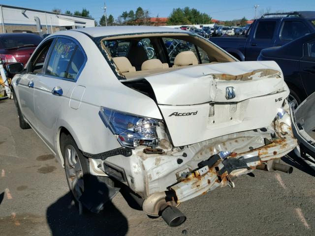 1HGCP36708A018746 - 2008 HONDA ACCORD EX WHITE photo 3