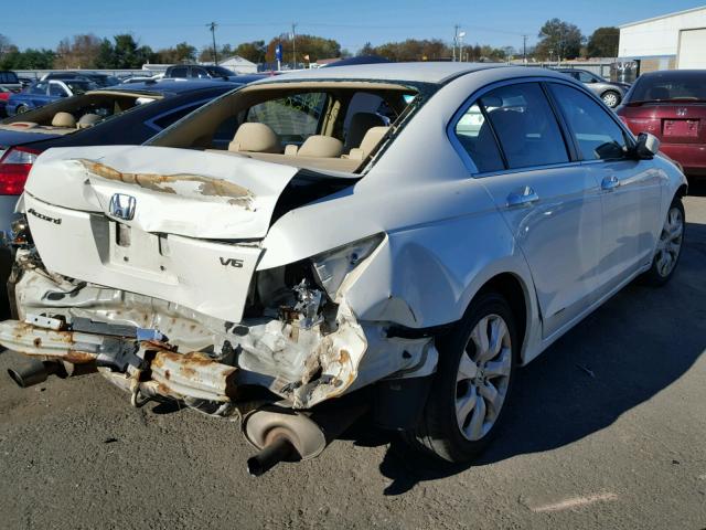 1HGCP36708A018746 - 2008 HONDA ACCORD EX WHITE photo 4