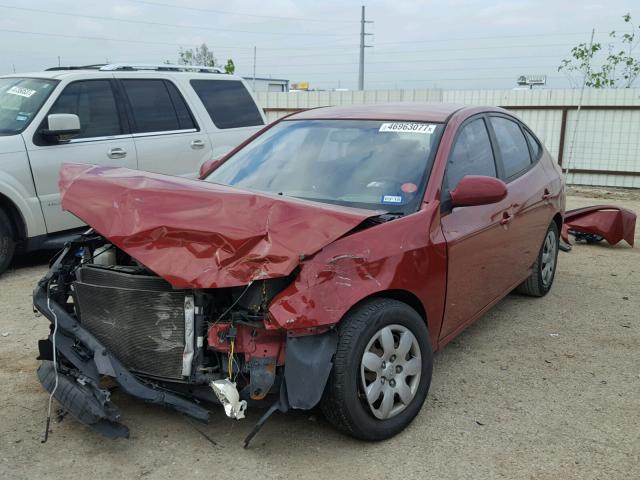 KMHDU46D08U536681 - 2008 HYUNDAI ELANTRA GL RED photo 2