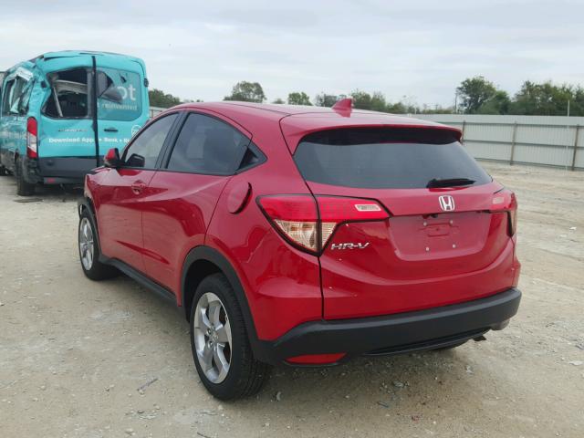 3CZRU5H3XHG701668 - 2017 HONDA HR-V LX RED photo 3