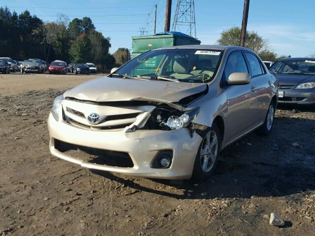 5YFBU4EE2CP028031 - 2012 TOYOTA COROLLA BA BEIGE photo 2