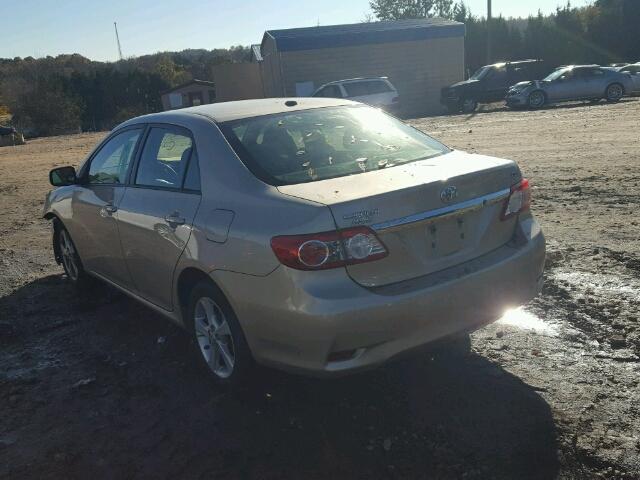 5YFBU4EE2CP028031 - 2012 TOYOTA COROLLA BA BEIGE photo 3