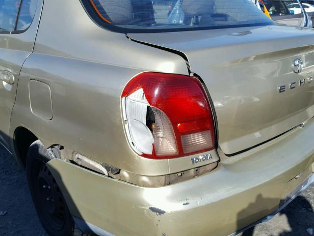 JTDBT123610110128 - 2001 TOYOTA ECHO GOLD photo 9