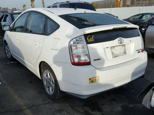 JTDKB20U887725317 - 2008 TOYOTA PRIUS WHITE photo 3