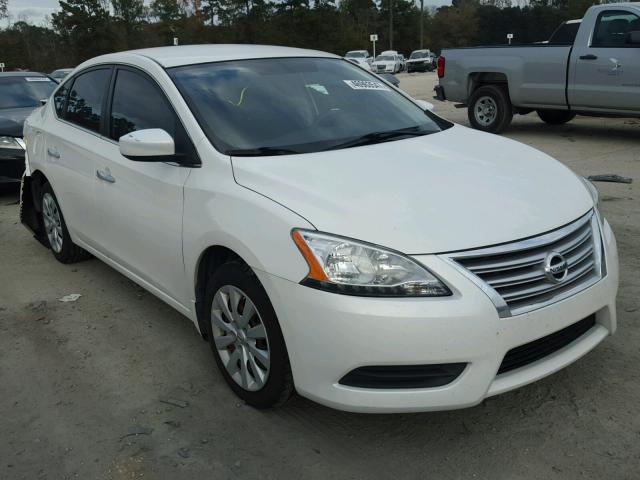 3N1AB7AP5DL790104 - 2013 NISSAN SENTRA S WHITE photo 1