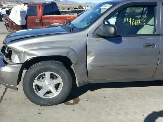 1GNDT13S462232925 - 2006 CHEVROLET TRAILBLAZE GRAY photo 10