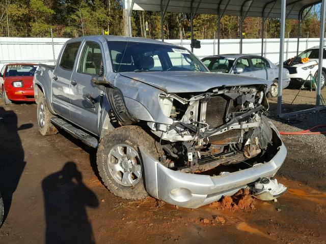 3TMJU62N76M011233 - 2006 TOYOTA TACOMA DOU SILVER photo 1