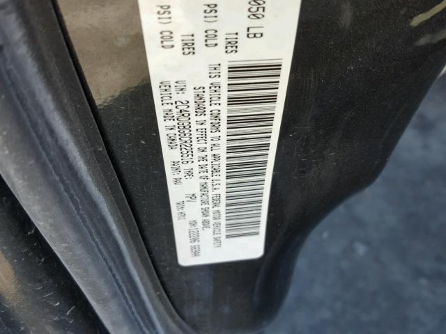 2C4RDGBG6CR225516 - 2012 DODGE GRAND CARA BLACK photo 10