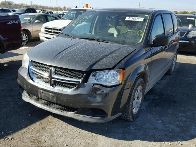 2C4RDGBG6CR225516 - 2012 DODGE GRAND CARA BLACK photo 2